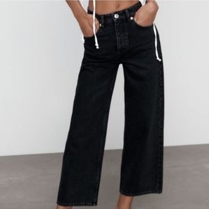 Zara Black Wide Leg Jeans